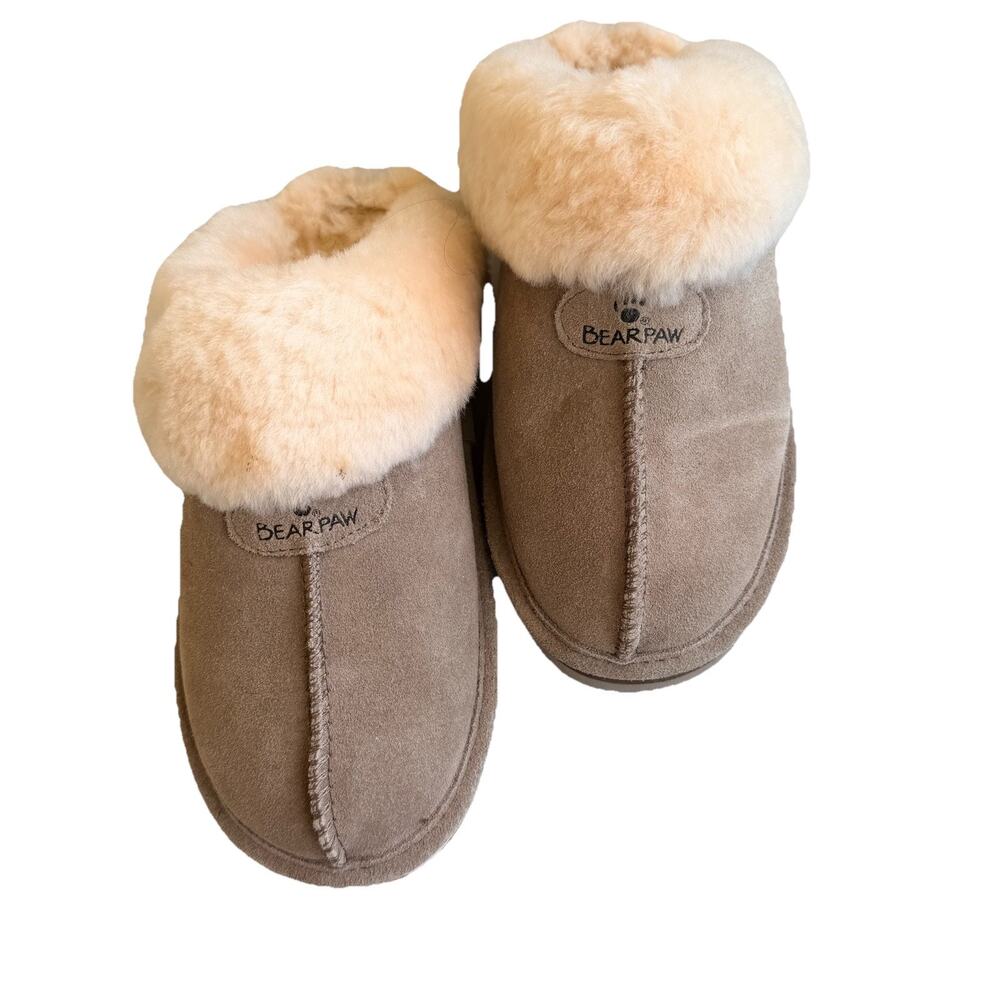 New Bear Paw Loki II Suede Slip On Mule Clogs Women’s Shoes 8